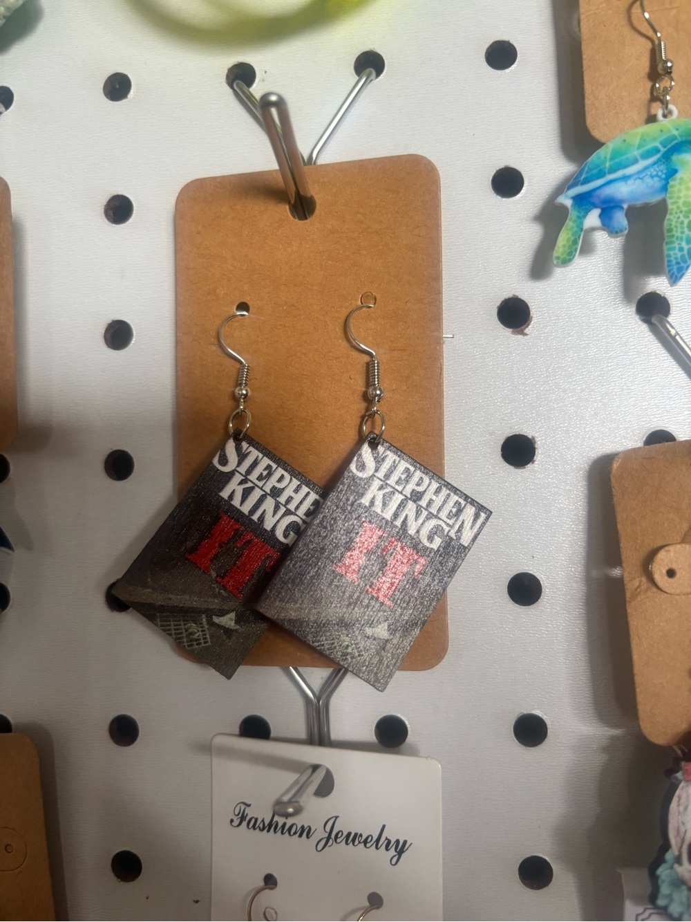 'IT' Themed Earrings - Black and Red